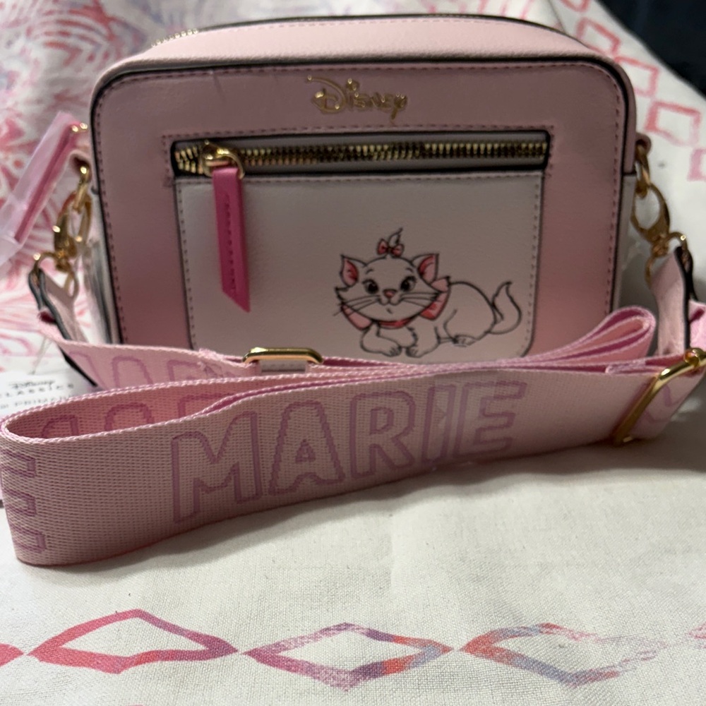 Disney Marie Crossbody Bag with Gold Hardware